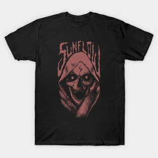 sunflow dark art skull halloween T-Shirt